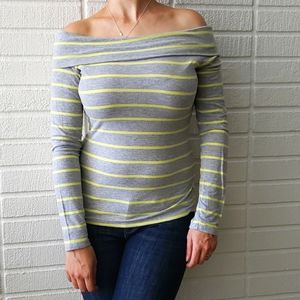 Banana Republic Striped Long Sleeve Top
